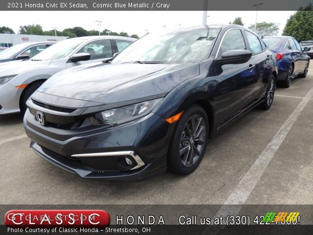 2021 Honda Civic EX Sedan in Cosmic Blue Metallic