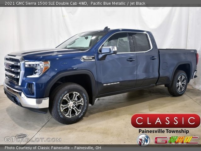 2021 GMC Sierra 1500 SLE Double Cab 4WD in Pacific Blue Metallic