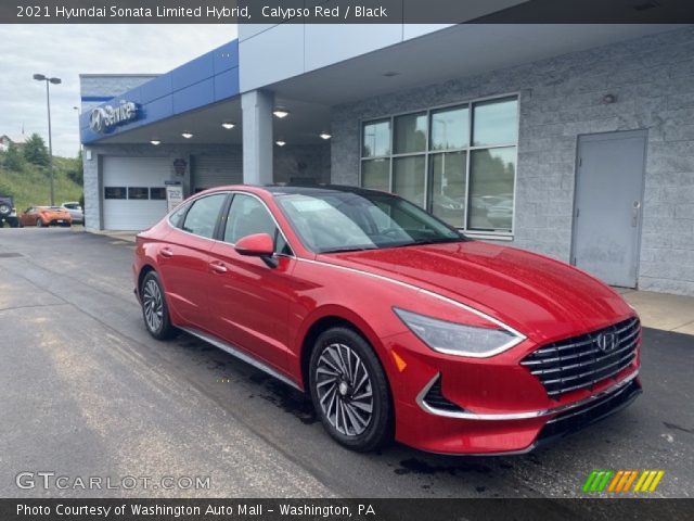 2021 Hyundai Sonata Limited Hybrid in Calypso Red