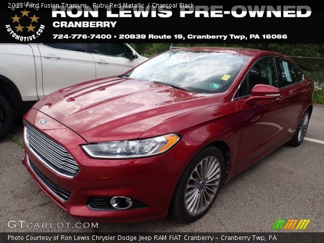 2013 Ford Fusion Titanium in Ruby Red Metallic