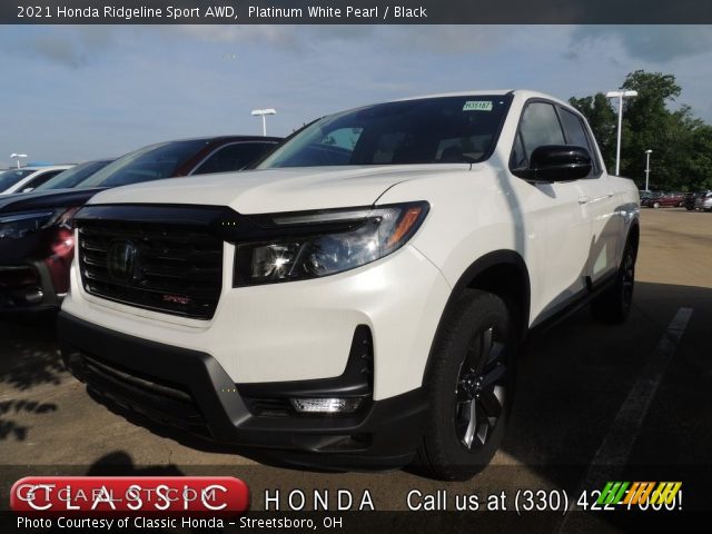 2021 Honda Ridgeline Sport AWD in Platinum White Pearl