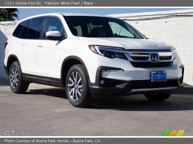 2021 Honda Pilot EX in Platinum White Pearl