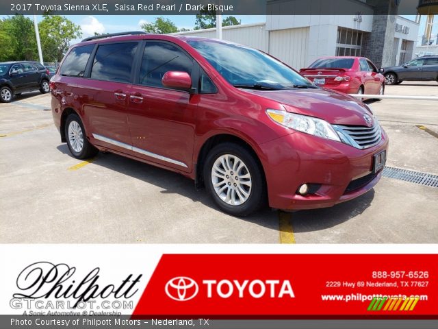 2017 Toyota Sienna XLE in Salsa Red Pearl
