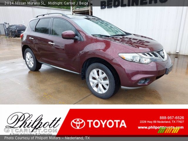 2014 Nissan Murano SL in Midnight Garnet