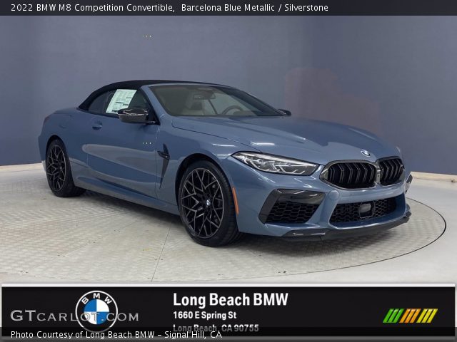 2022 BMW M8 Competition Convertible in Barcelona Blue Metallic