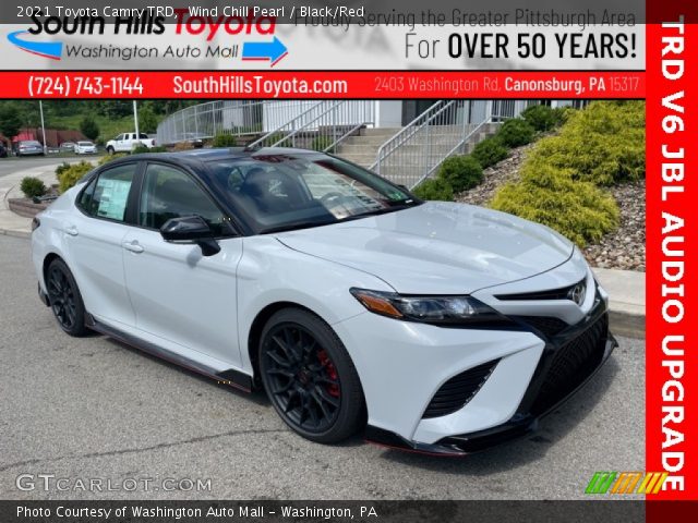 2021 Toyota Camry TRD in Wind Chill Pearl