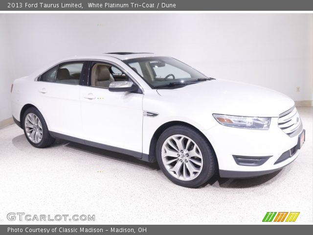 2013 Ford Taurus Limited in White Platinum Tri-Coat