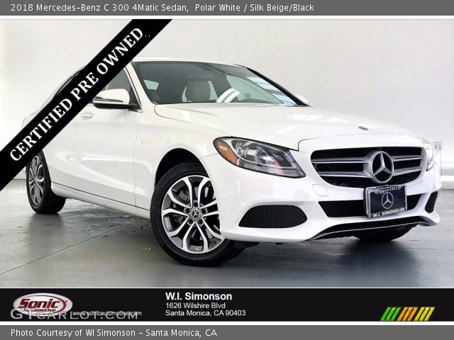 2018 Mercedes-Benz C 300 4Matic Sedan in Polar White