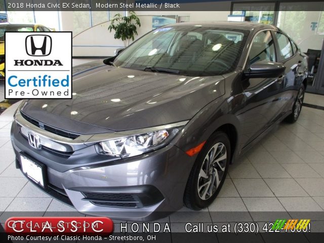 2018 Honda Civic EX Sedan in Modern Steel Metallic