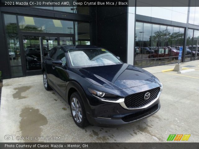 2021 Mazda CX-30 Preferred AWD in Deep Crystal Blue Mica