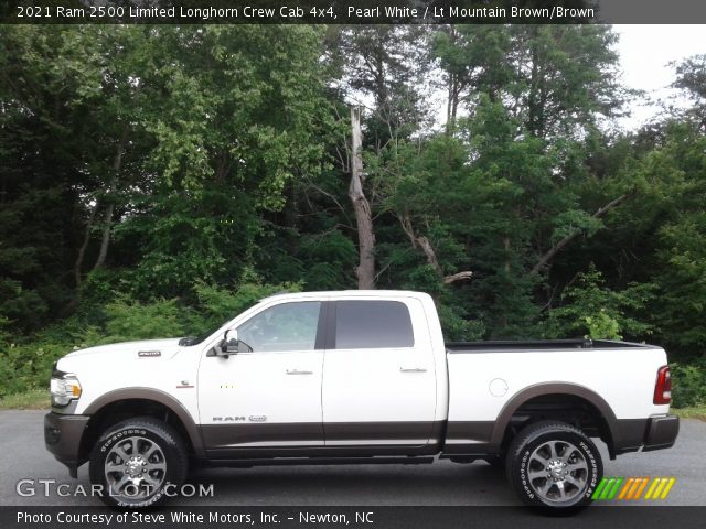 2021 Ram 2500 Limited Longhorn Crew Cab 4x4 in Pearl White