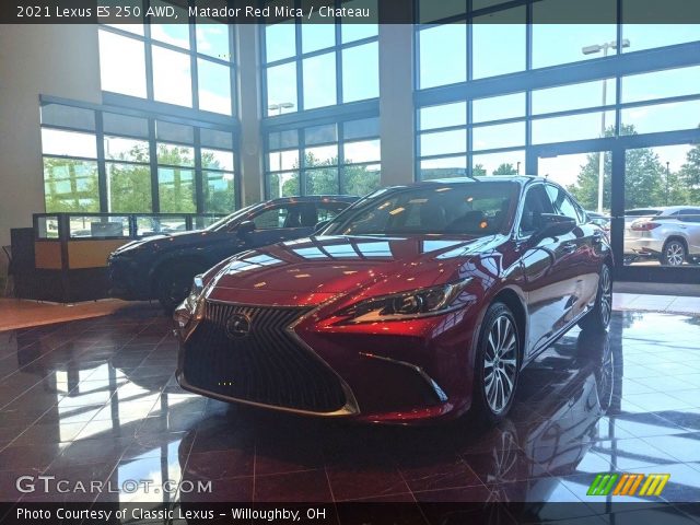 2021 Lexus ES 250 AWD in Matador Red Mica