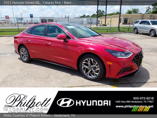 2021 Hyundai Sonata SEL in Calypso Red