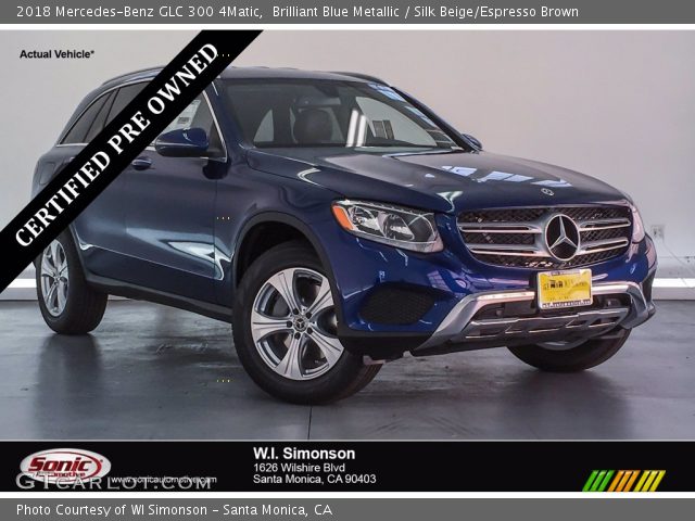 2018 Mercedes-Benz GLC 300 4Matic in Brilliant Blue Metallic