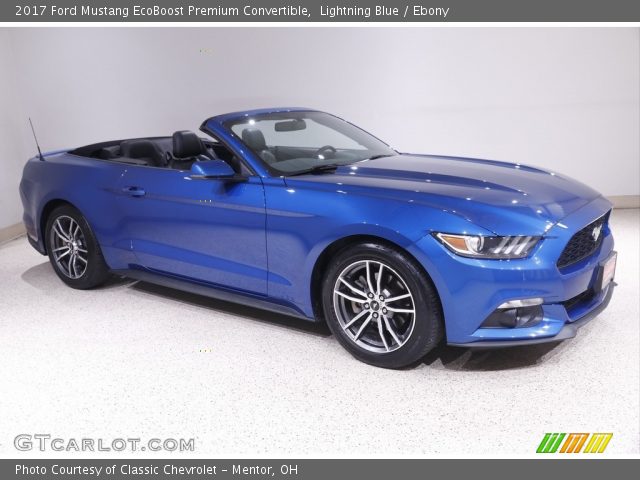 2017 Ford Mustang EcoBoost Premium Convertible in Lightning Blue
