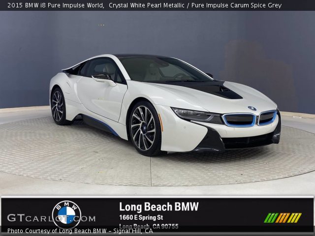 2015 BMW i8 Pure Impulse World in Crystal White Pearl Metallic