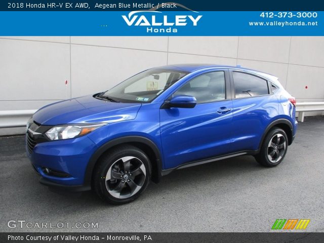 2018 Honda HR-V EX AWD in Aegean Blue Metallic