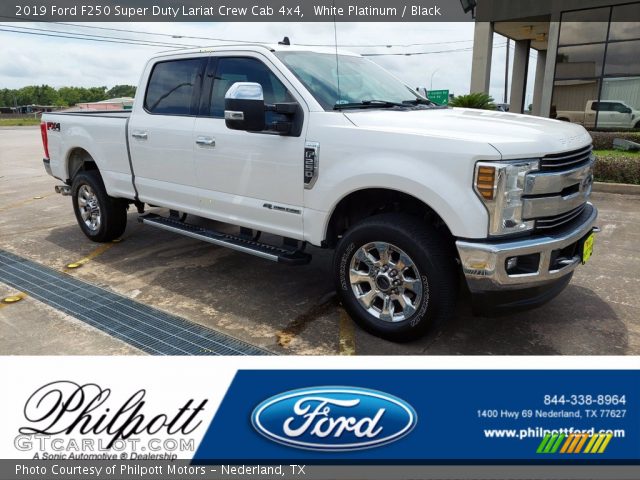 2019 Ford F250 Super Duty Lariat Crew Cab 4x4 in White Platinum