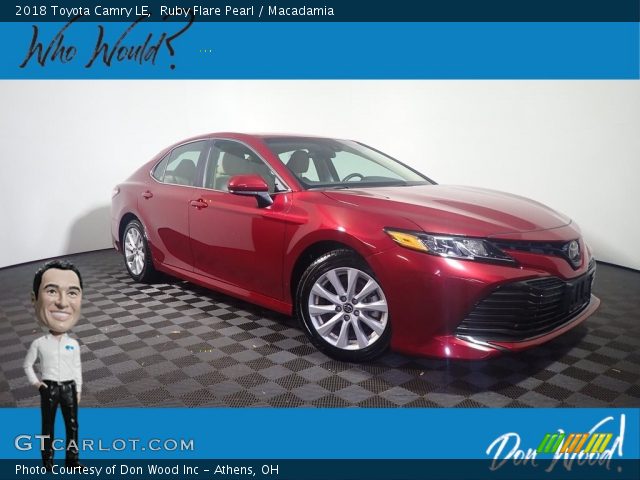 2018 Toyota Camry LE in Ruby Flare Pearl