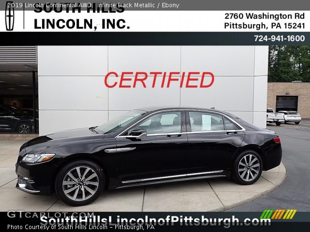 2019 Lincoln Continental AWD in Infinite Black Metallic