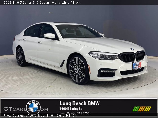 2018 BMW 5 Series 540i Sedan in Alpine White