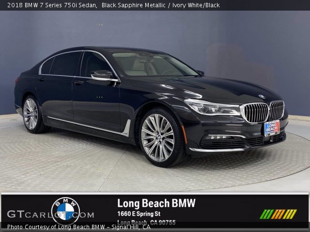 2018 BMW 7 Series 750i Sedan in Black Sapphire Metallic