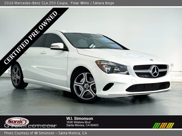 2019 Mercedes-Benz CLA 250 Coupe in Polar White