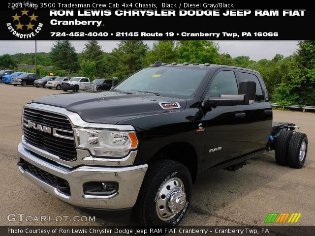 2021 Ram 3500 Tradesman Crew Cab 4x4 Chassis in Black