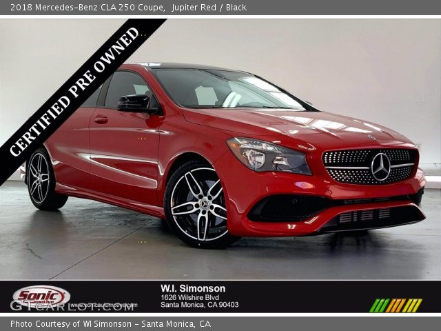 2018 Mercedes-Benz CLA 250 Coupe in Jupiter Red