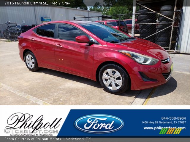 2016 Hyundai Elantra SE in Red