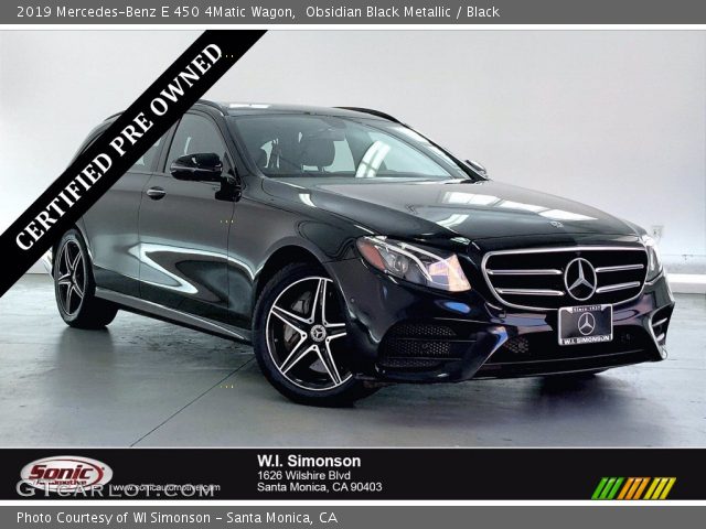 2019 Mercedes-Benz E 450 4Matic Wagon in Obsidian Black Metallic