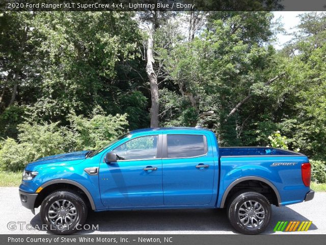 2020 Ford Ranger XLT SuperCrew 4x4 in Lightning Blue