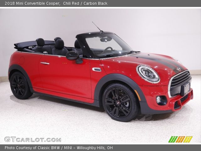 2018 Mini Convertible Cooper in Chili Red