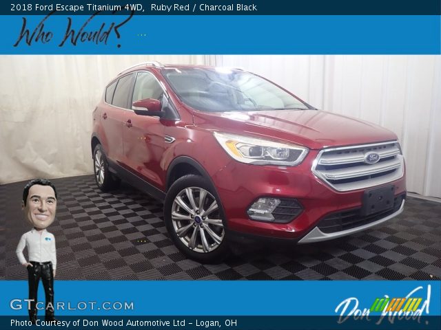 2018 Ford Escape Titanium 4WD in Ruby Red