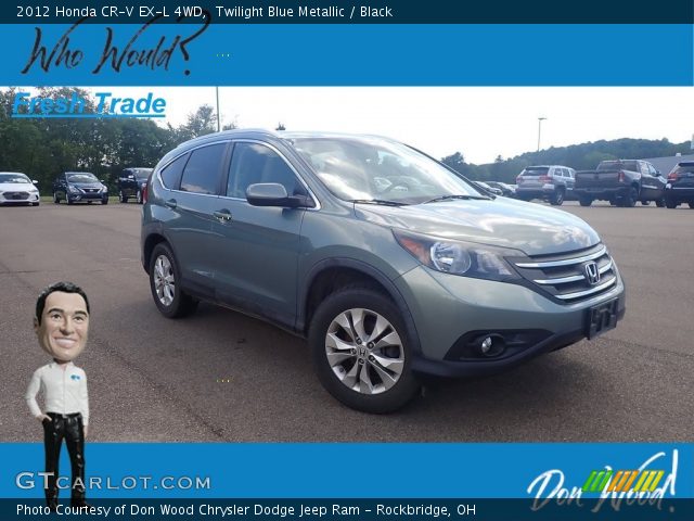 2012 Honda CR-V EX-L 4WD in Twilight Blue Metallic