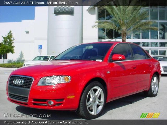 2007 Audi A4 2.0T Sedan in Brilliant Red