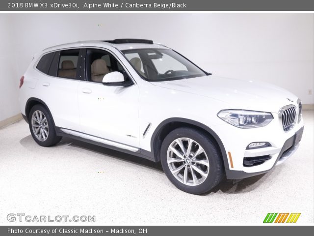 2018 BMW X3 xDrive30i in Alpine White