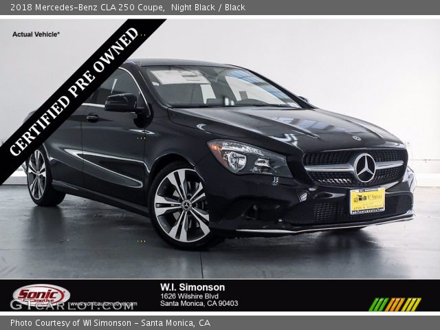 2018 Mercedes-Benz CLA 250 Coupe in Night Black