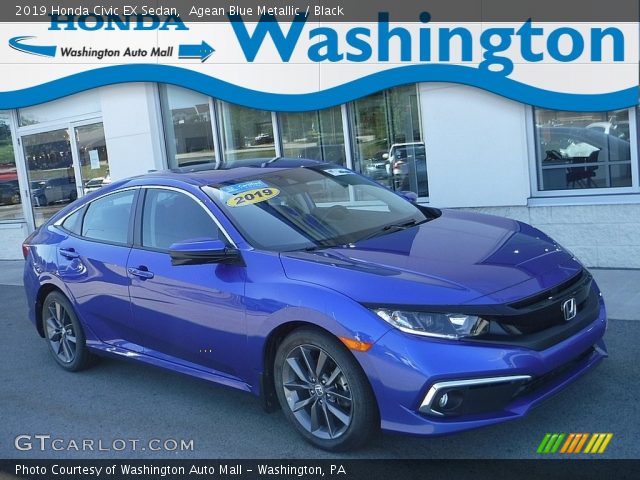 2019 Honda Civic EX Sedan in Agean Blue Metallic