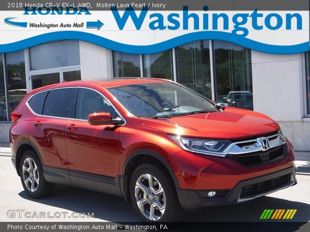2018 Honda CR-V EX-L AWD in Molten Lava Pearl