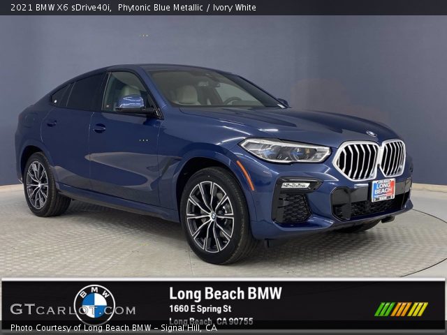 2021 BMW X6 sDrive40i in Phytonic Blue Metallic