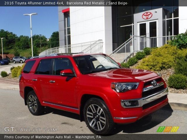 2016 Toyota 4Runner Limited 4x4 in Barcelona Red Metallic