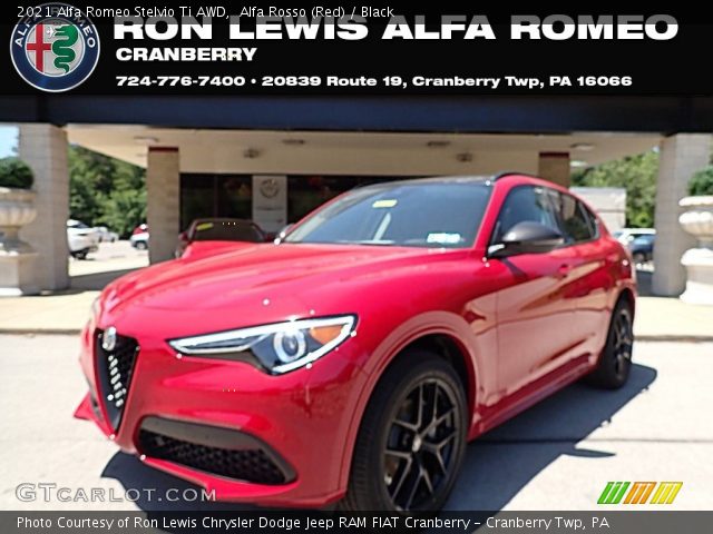 2021 Alfa Romeo Stelvio Ti AWD in Alfa Rosso (Red)