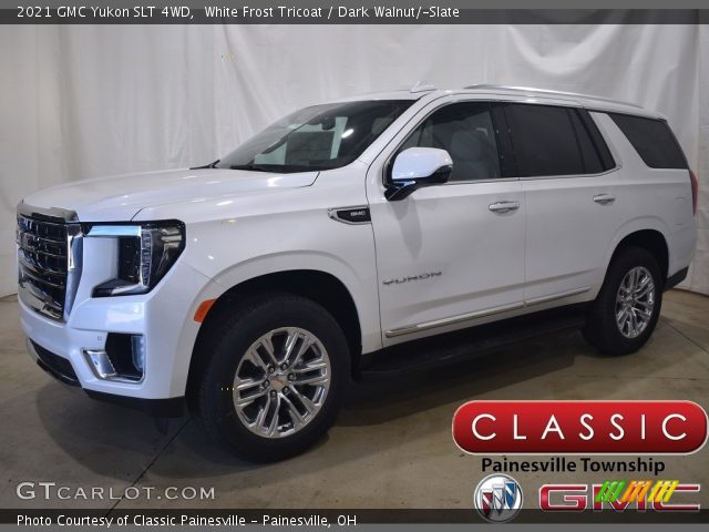 2021 GMC Yukon SLT 4WD in White Frost Tricoat