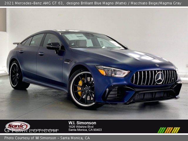 2021 Mercedes-Benz AMG GT 63 in designo Brilliant Blue Magno (Matte)