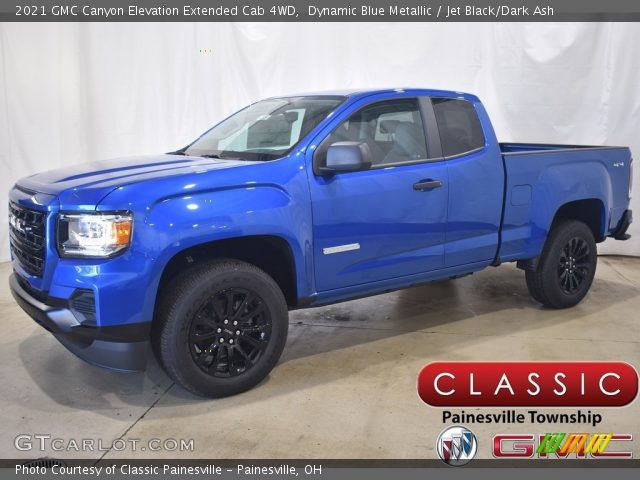 2021 GMC Canyon Elevation Extended Cab 4WD in Dynamic Blue Metallic