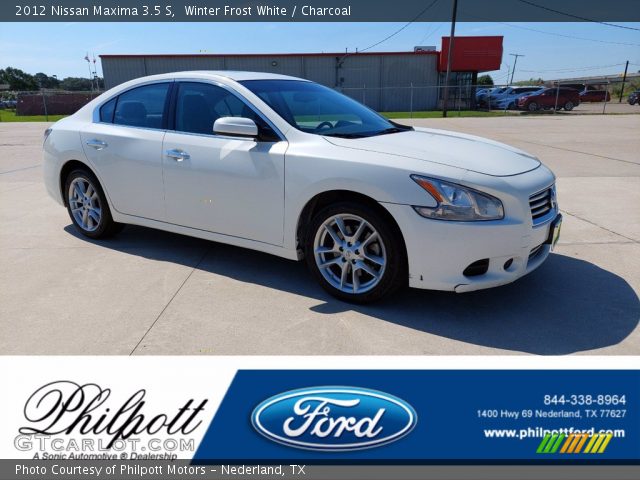 2012 Nissan Maxima 3.5 S in Winter Frost White