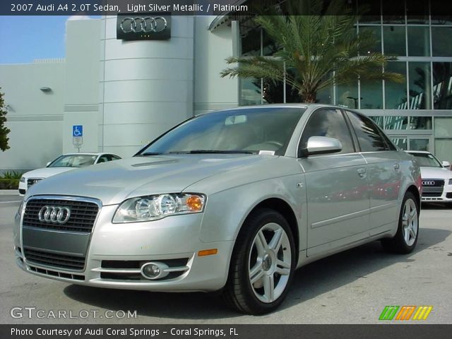 2007 Audi A4 2.0T Sedan in Light Silver Metallic