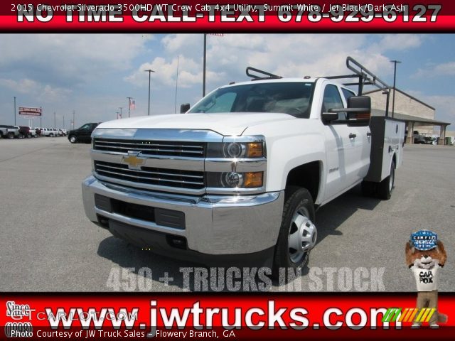 2015 Chevrolet Silverado 3500HD WT Crew Cab 4x4 Utility in Summit White