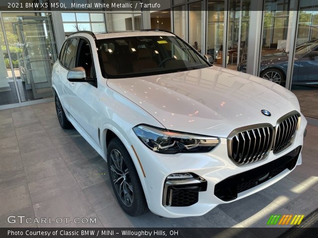 2021 BMW X5 M50i in Mineral White Metallic